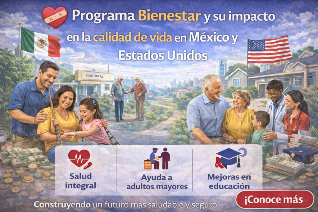 ❤️‍🩹 Programa Bienestar y su impacto en la calidad de vida en México y Estados Unidos